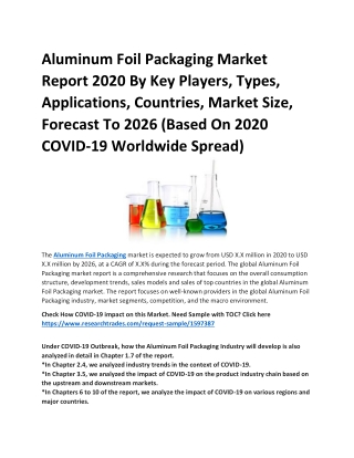 Aluminum Foil Packaging Market