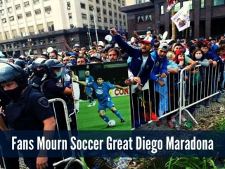 Fans mourn soccer great Diego Maradona