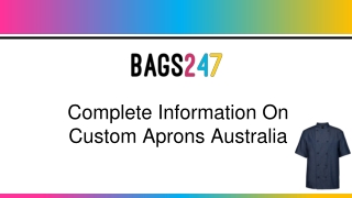 Complete information on custom aprons Australia