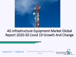 Global 4G Infrastructure Equipment Market Opportunities And Strategies To 2030