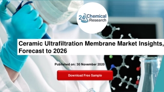 Ceramic Ultrafiltration Membrane Market Insights, Forecast to 2026