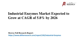 Industrial Enzymes Market 2020 Industry Demand, Business Opportunity, and Top Trends