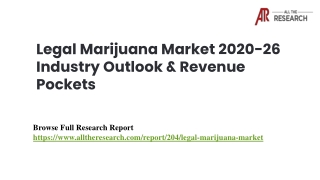 Legal Marijuana Market 2020 Industry Demand, Business Opportunity, and Trends