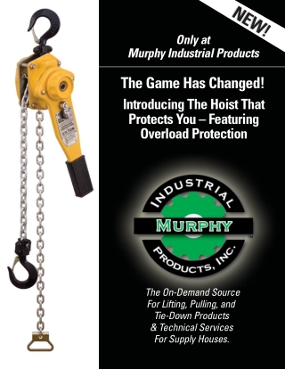 Murphy Industrial Products Introducing Varities of Hoist for Overload Protection