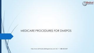MEDICARE PROCEDURES FOR DMEPOS