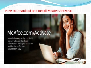 How to Download, Install and Activate Mcafee on MAC- Mcafee.com/Activate on MAC