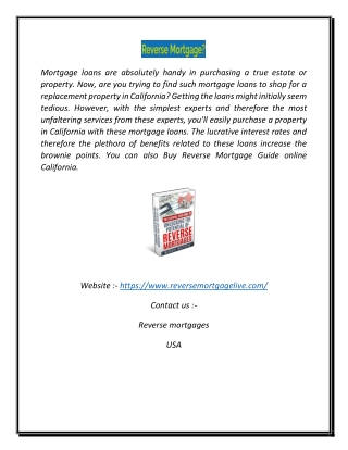 Best Selling Reverse Mortgage Ebook Guide for Free Online | Reversemortgagelive.com