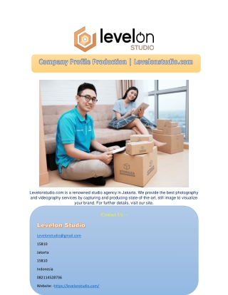 Company Profile Production | Levelonstudio.com