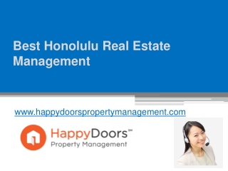 Best Honolulu Real Estate Management - www.happydoorspropertymanagement.com