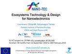 Ecosystems Technology Design for Nanoelectronics