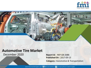 Automotive Tire Market Recorded Strong Growth in 2020; COVID 19 Pandemic Set to Drop Sales