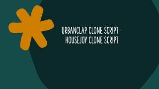 Urbanclap Clone Script – Housejoy Clone Script