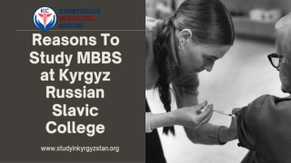 Reasons To Study Mbbs At Kyrgyz Russian Slavic College