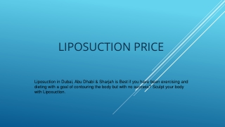 Liposuction Price