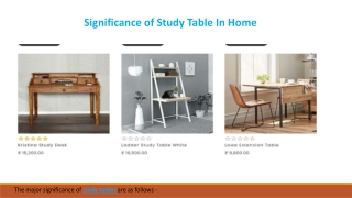 Significance of Study Table in Home