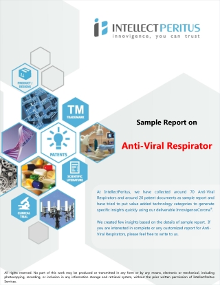 Anti-Viral Respirator Report - IntellectPeritus