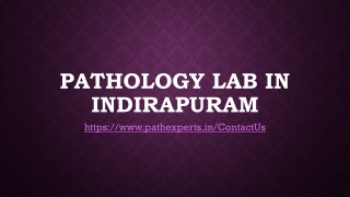 Pathology lab in Indirapuram