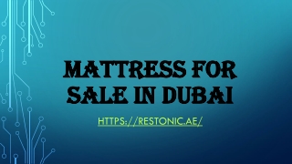 Mattress for sale in Dubai