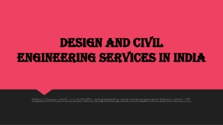 Design and civil engineering Services in India