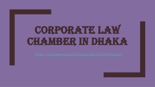 Corporate law chamber in Dhaka