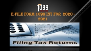 IRS 1099 Int | 1099 interest Form 2020 | IRS 1099 Int | E File 1099