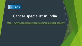 Cancer specialist in India