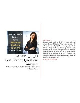 SAP CP C_CP_11 Certification Questions Answers [pdf]