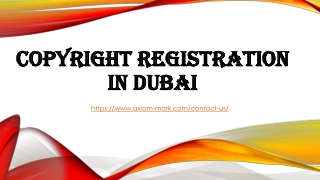 Copyright Registration in Dubai