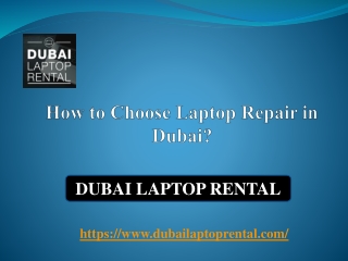 How to Choose Laptop Repair in Dubai?