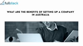 How We Can Setting up a Company in Australia?