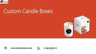 Luxury Custom Candle Boxes with Printed logo & Design