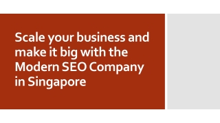 Make it Big With SEO Services Agency Singapore
