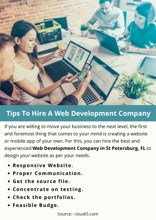 Tips To Hire A Web Development Company