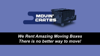 Plastic Moving Crates for Rent Dallas - Movin' Crates
