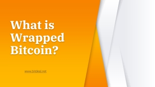 What is Wrapped Bitcoin ?