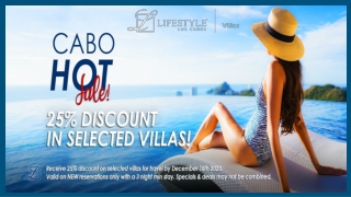 Cabo Hot Sale - 25% OFF in Vacation Rental Villas