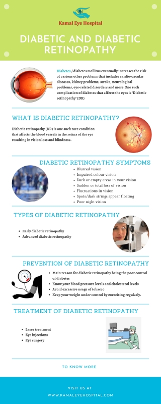 Diabetic and Diabetic Retinopathy | Best Diabetic Retinopathy Treatment doctor  in Kalaburagi- Kamal Eye Hospital