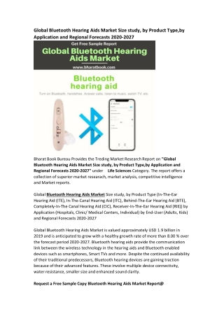 Global Bluetooth Hearing Aids Market Research Report Forecast 2027