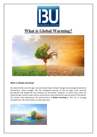 What is Global Warming?