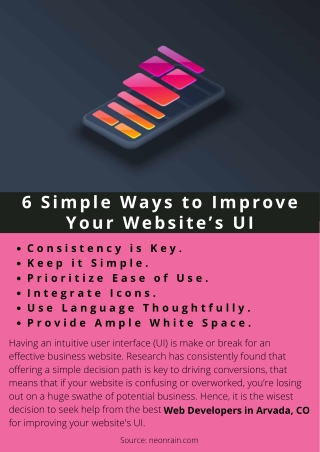 6 Simple Ways to Improve Your Website’s UI