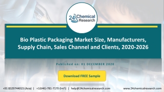 Bio Plastic Packaging Market Size, Manufacturers, Supply Chain, Sales Channel and Clients, 2020-2026