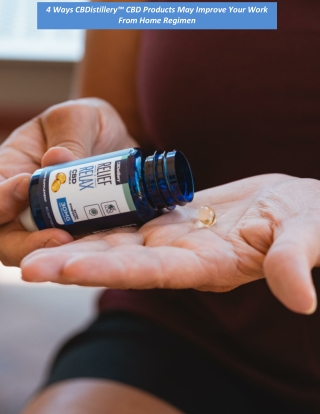 4 Ways CBDistillery™ CBD Products May Improve Your Work From Home Regimen