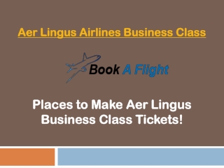 Aer Lingus Airlines Business Class