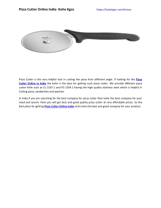 Pizza Cutter Online India- Kohe Kgoc