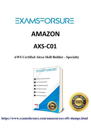 2020 AXS-C01 dumps - AXS-C01 Questions Answers - Examsforsure.com