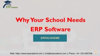 Why Your School Needs ERP Software