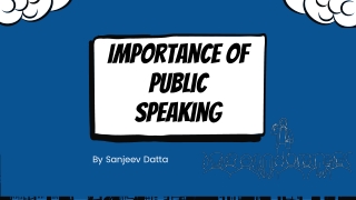 Importance of Public Speaking