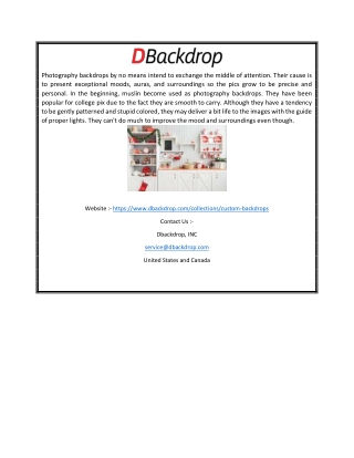 Shop Custom Photo Backdrop | Dbackdrop