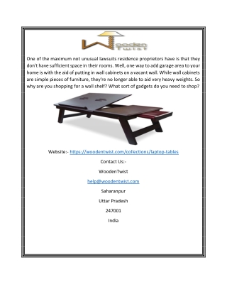 Get Laptop Table Online | WoodenTwist