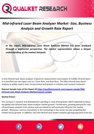 Mid-Infrared Laser Beam Analyzer Market Size, Future Scope and Forecast Report